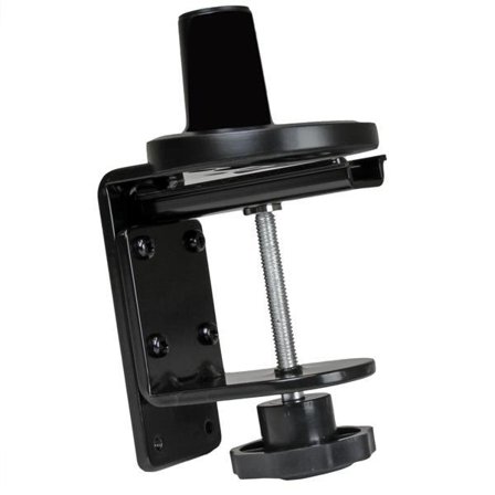 StarTech Desk Clamp Monitor Mount - Adjustable - Supports Monitors 12" to 34" - Full Motion Slim VESA Mount Monitor Arm - Desk & Grommet Clamp -Black