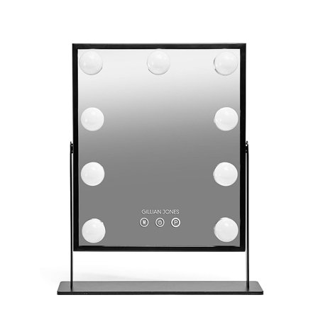 Gillian Jones Makeup Artist Spejl med 9 Kraftige LED Pærer, Tøj & Bolig, Tilbehør, Makeupspejle