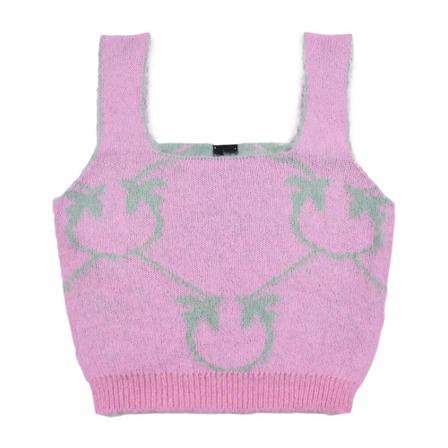 Pinko Sleeveless Tops Pink, Dame