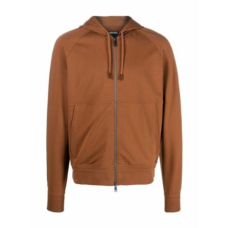 Z Zegna, Hoodie Brązowy, Mężczyzna, Rozmiar: XL