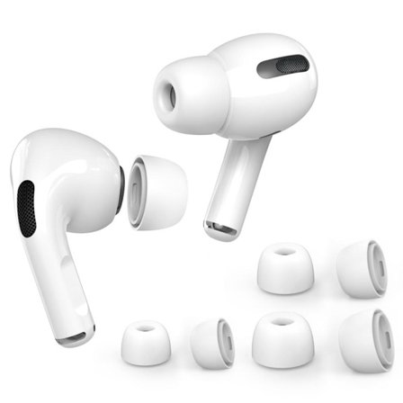 AHASTYLE AirPods Pro 1/2 Silikone Ørepropper S+M+L - Hvid
