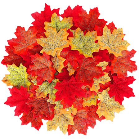 1100 st konstgjorda höstlöv, höstlöv, sidenlöv, höstdekorationer, tacksägelse, halloween