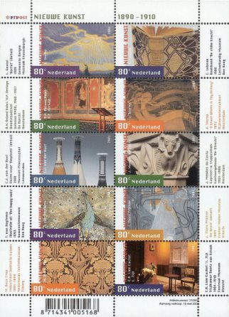 Holland 2001 - NVPH V1974-1983 - Småark - Postfrisk