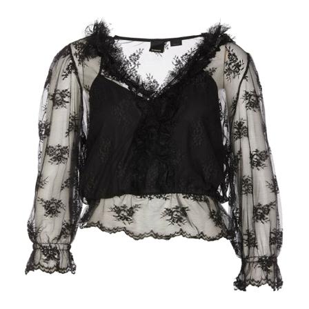 Pinko Blouses , Zwart , Dames , Maat: S
