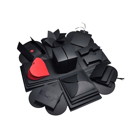 Explosion Box DIY Explosion Gift Box for Birthday Gift, Anniversary, Valentine's Day, Wedding