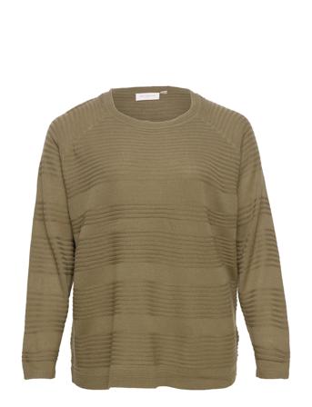 Carairplain Ls Pullover Knt Brown ONLY Carmakoma