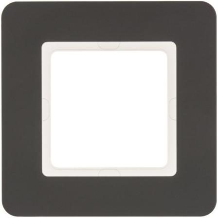 Hager 10116186 Dekkramme 1 rom, Q.7, plast Antrasitt, Strømbrytere & vegguttak