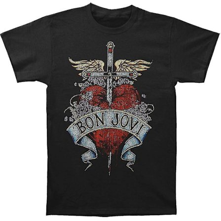 Bon Jovi Heart T-skjorte