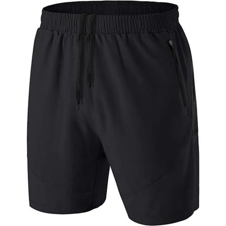 Sportshorts För Män, Snabbtorkande Lättviktare Med Dragkedjefickor