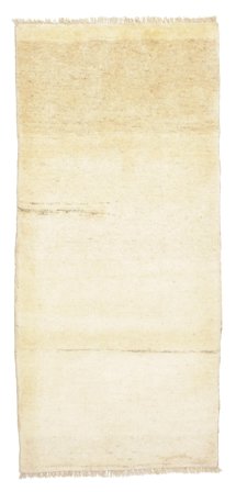 Tapis Gabbeh Persan Fine 93X200 Jaune/Beige (Laine, Perse)