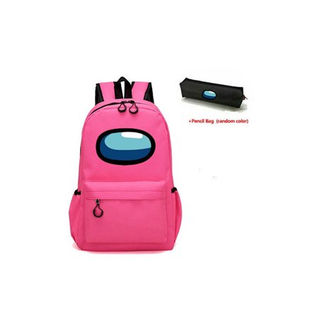 Among Us Game Rygsæk Drenge Piger Skoletaske PINK k