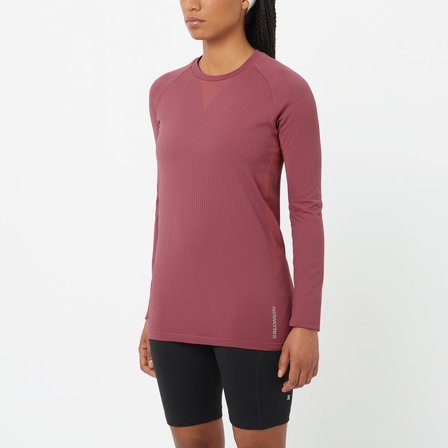 Salomon - T-shirt à manches longues pour femme Sense Aero Seamless - Nocturne