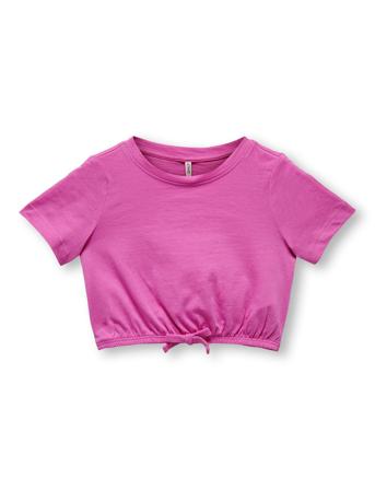 Kmgmay S/S Knot Top Jrs Pink Kids Only