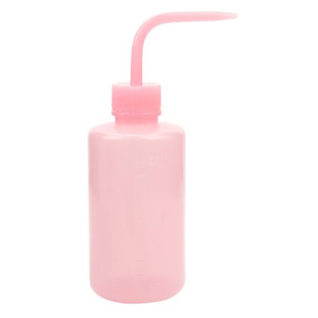 250 ml Ögonfranssköljflaska Klar skala Böjt munstycke Design Väl förseglad flaska för lösögonfranstvätt för ögonfransförlängning