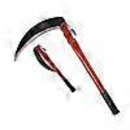 Rion Stålgress Sigd Liten Ljå Sammenleggbar Hagearbeid Jordbruk 230mm Verktøy