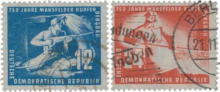DDR 1950 - MICHEL 273-274 - Stemplet