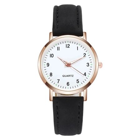 Quartz Armbåndsur Luminous Watch SORT sort