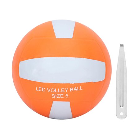 LED Glow In The Dark Volleyboll Gummi LED Vibration Nattlampa Volleyboll för Utomhusbruk