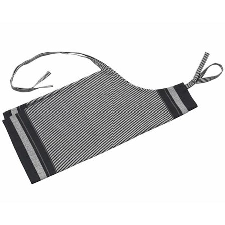 Bastian Jumbo Förkläde svart/vit randigt 100% Bomull