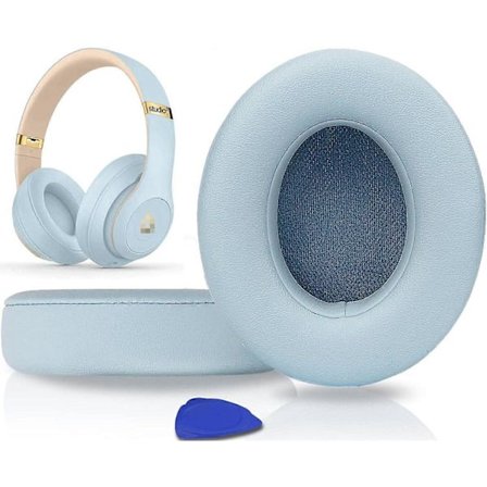 SSRGV Professionella Ersättningsöronkuddar, Öronkuddar Kompatibla med Beats Studio 2.0 & 3 Trådbundna/Trådlösa med Mjukt Proteinläder/Ljudisolering
