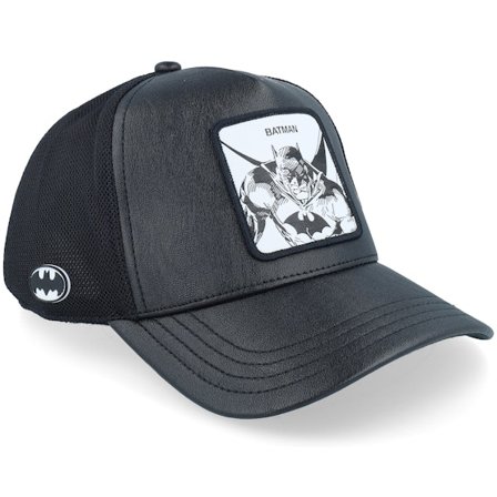 Capslab - Sort trucker Kasket - Dc Comics Batman Black A-Frame Trucker @ Hatstore