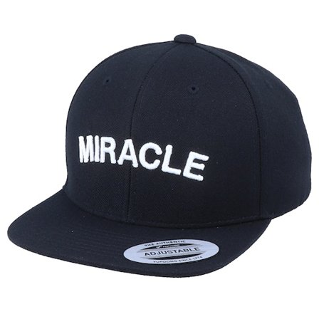 Kiddo Cap - Black snapback Czapka Z Daszkiem - Kids Miracle 3D Black Snapback @ Hatstore