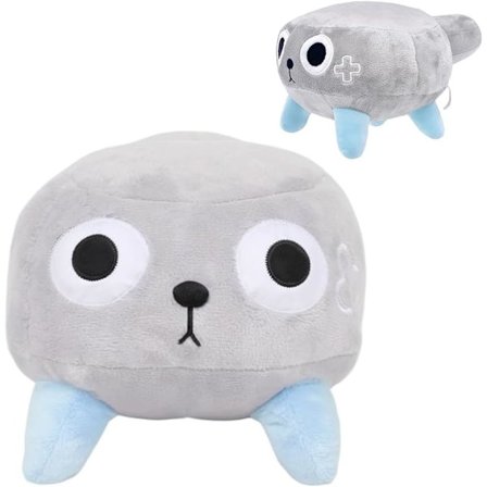 Plysjleke, 33 cm myk utstoppet dyreleke, søte plysjdyr for barn, for alderen 4 5 6 7 8 9 10+ år gamle gutter jenter og fans, flott (Little Pebble)