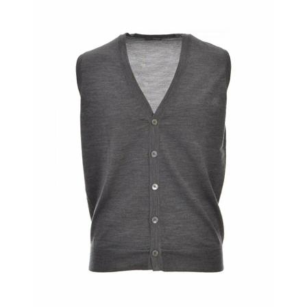 Drumohr Sleeveless Stickat grå, Herr Västar, Herr, Storlek: 4XL