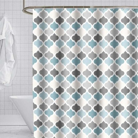 Duschdraperi Vattentät Mögelbeständig Geometriskt Tryckt Mönster