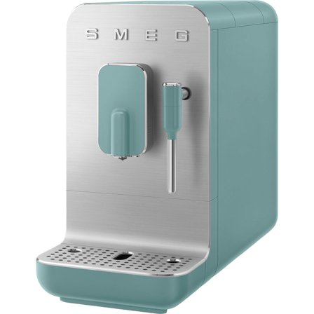 Smeg BCC02EGMEU espressomaskine m. mælkeskummer, smaragdgrøn | KitchenOne