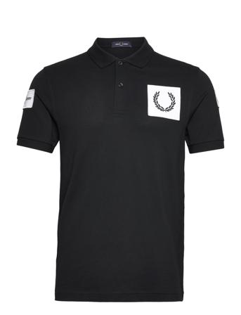 Badge Polo Shirt Polos Short-sleeved Musta Fred Perry
