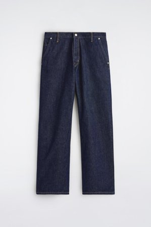 COS Men's Relaxed Fit Bootleg Jeans in Blue