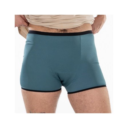 Fluyda Boxer Linea Basic Mutandina Assorbente Bianco/Petrolio