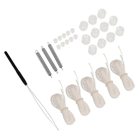 RV Tilbehør Blind Snor RV Plissé Gardin Reparationssæt Kompatibelt med Campere Dag og Nat Brug 21.00X0.50X0.50CM Genoptrækning 1 Sæt-WELLNGS