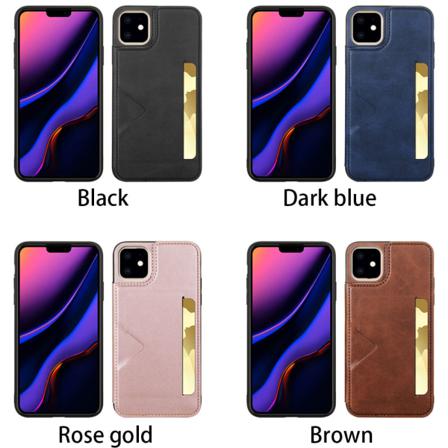 Genomtänkt Smart Skal Med Korthållare - Iphone 11 Brun