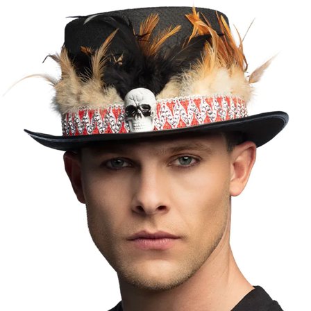 Voodoo Flosshatt med Fjær