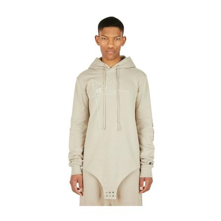 Rick Owens Body Hooded Sweatshirt inbo, Herre Hættetrøjer, Størrelse: XL