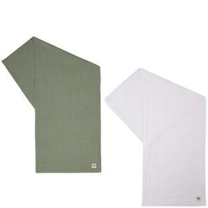 Buddy & Hope 2-Pack Green Muslin Blanket One Size - Textile - One size - Green