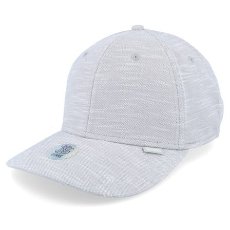 Djinns - Grå adjustable Keps - 6 Panel Truefit Cap Lazy Piquet Grey Djinns @ Hatstore