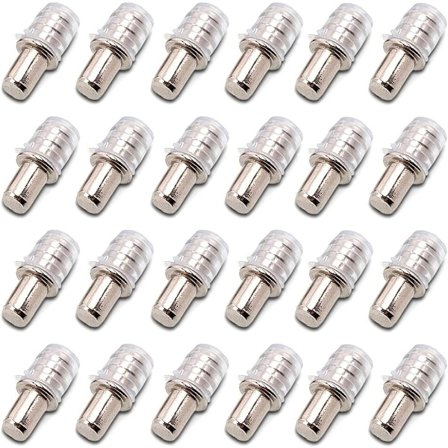 100 stk hylleknekter hyllebrakett knock-in knekter knektholder knock-in hylle 5mm med gummimuffe for trehylle