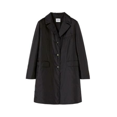Aspesi, Single-Breasted Coats Czarny, Kobieta, Rozmiar: XL