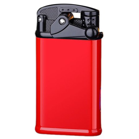 Mini Butanbrenner, Kul vindtett rett flamme, påfyllbare lightere, vintage metall rocker lighter for lys, camping sendes uten gass