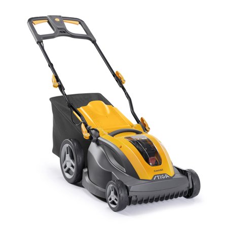 STIGA Combi 344e Gressklipper med batteri og lader, Hagemaskiner