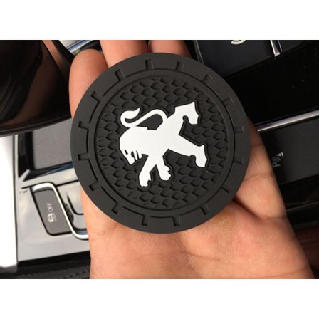 Peugeot Bilkopholder 2 stk., Biltilbehør 2,75 tommer, Skridsikker Indsats Kopholder, Velegnet til de fleste bilinteriør, Biltilbehør