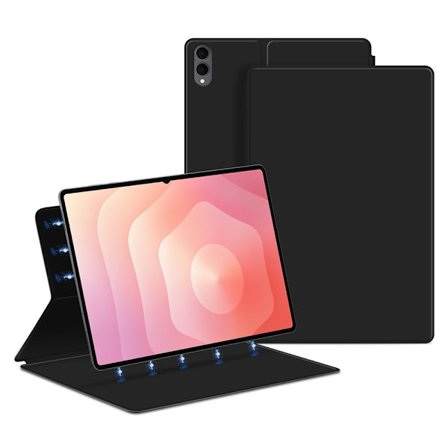 SKALO Samsung Galaxy Tab S11 Ultra Magnetic Fold PU-Læder Cover - Sort