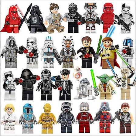 29 kpl Uusi Mini Star Wars -sarjan rakennuspalikkahahmo Luke Darth Vader Jedi Master Yoda The Mandalorian Lelu
