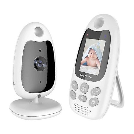 VB610 2,0-tums LCD Video Baby Monitor Temperaturvisning Trådlös 2-vägs Röstintercom Baby Securit