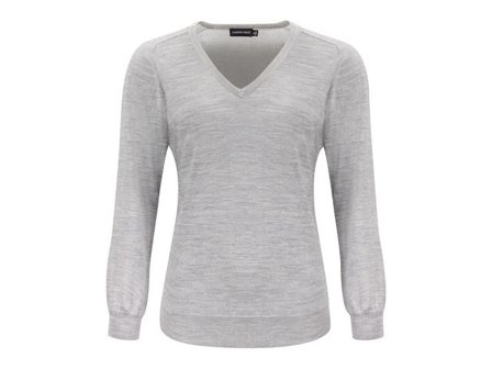 J. HARVEST & FROST Tröja merino J.HoF v-ring dam grå 3XL - Lyreco - Yrkeskläder - Tröjor och Sweatshirts - Stickat