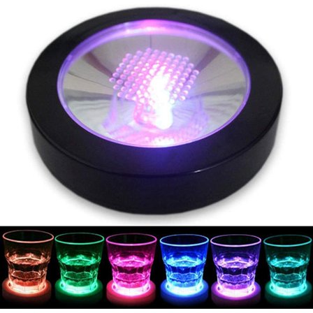 1 st Ljusa Underlägg LED Dryckesunderlägg Set Redskap f