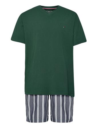 Vn Ss Short Woven Set Print Pyjamas Multi/mönstrad Tommy Hilfiger
